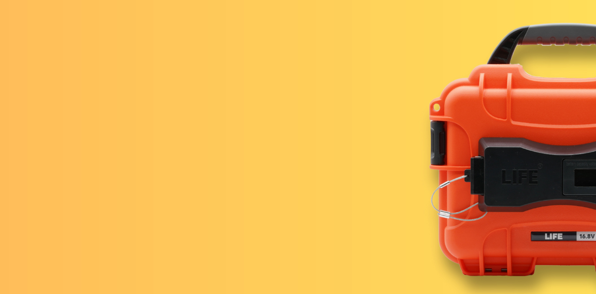 Headphone on yellow background