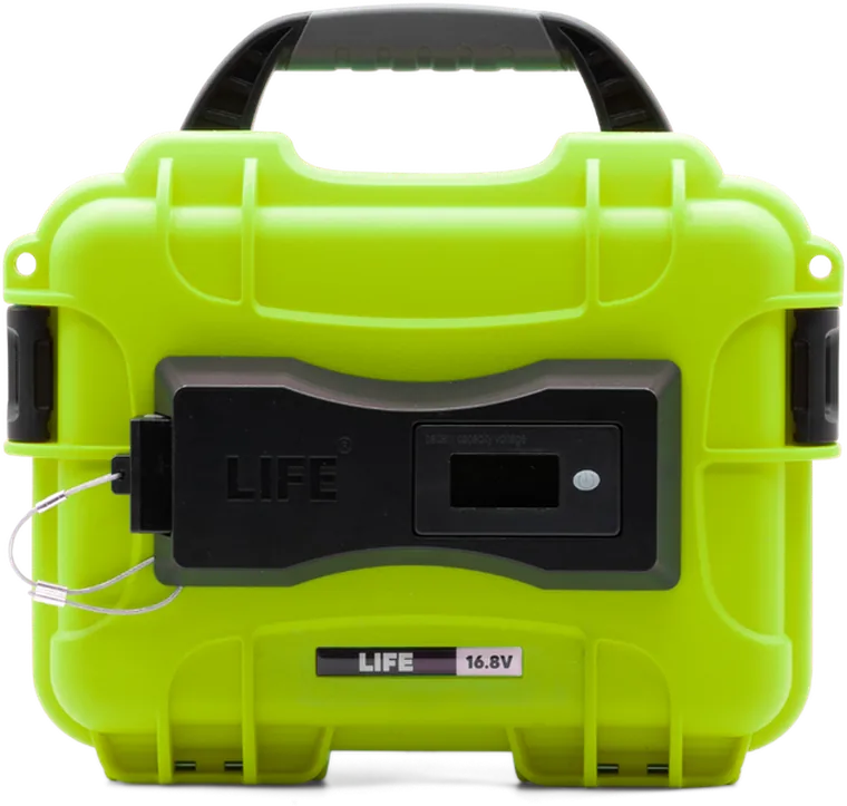 Batterie lithium LIFE coque étanche avec écran de monitoring